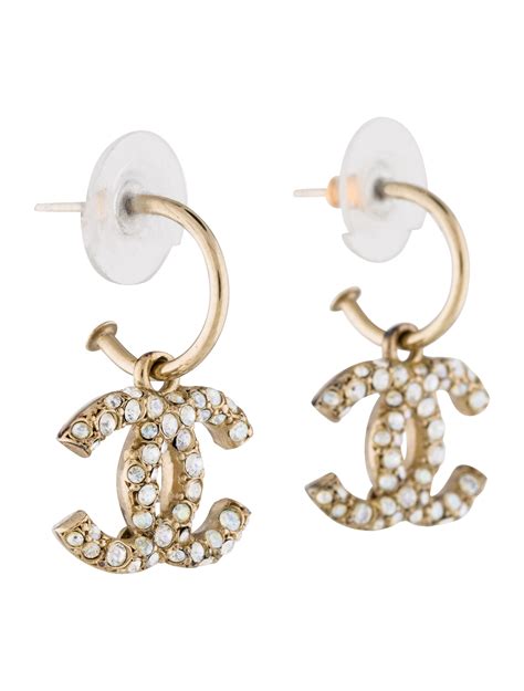 chanel crystal cc drop earrings|the realreal chanel drop.